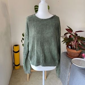 Brandy Melville Knit Green Sweater Size M